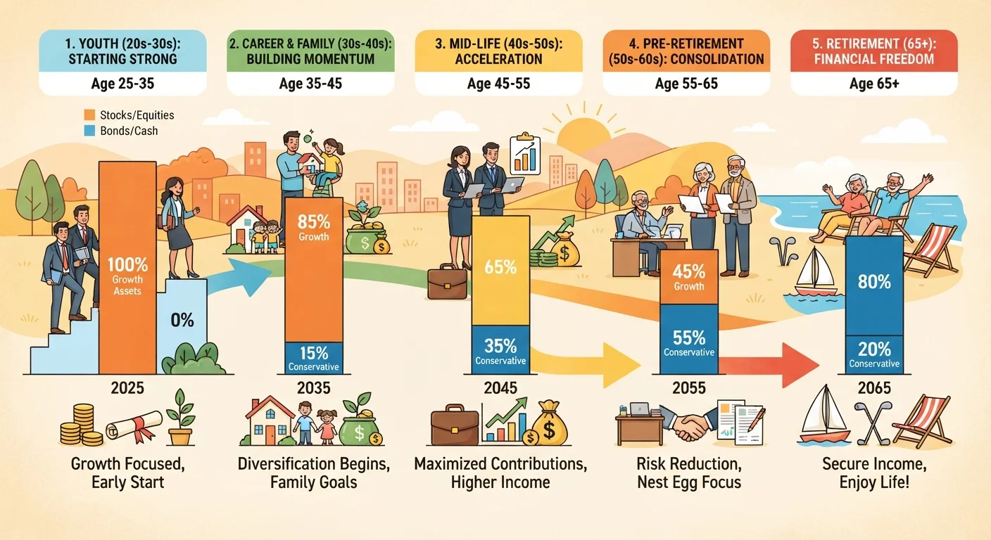 Asset Allocation Across Life Stages: How Investment Priorities Shift