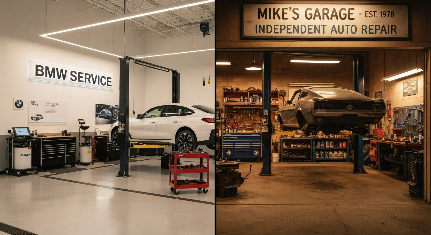 Dealership Service Centers vs. Independent Mechanics: How to Think Through the Choice