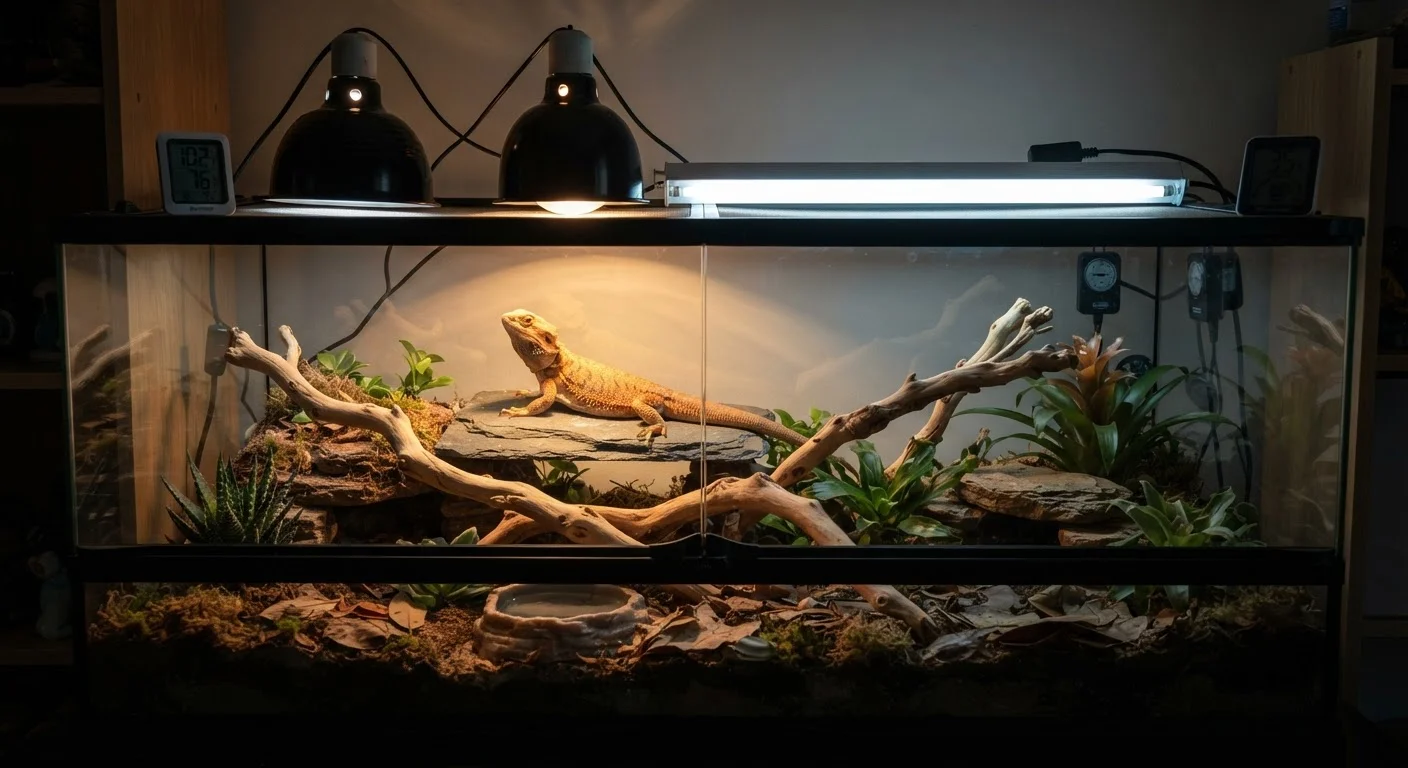 Heating and Lighting for Reptile Enclosures: What Each System Actually Does