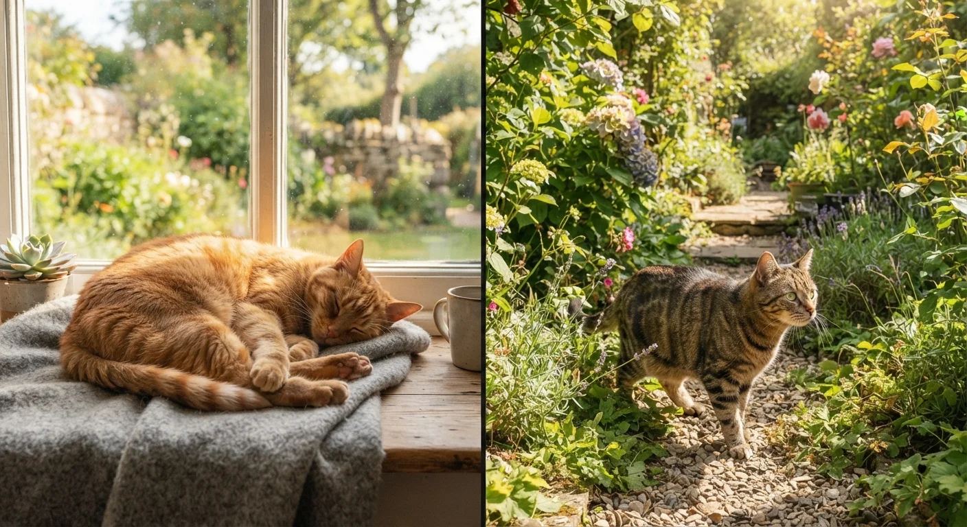 Indoor Cat vs. Outdoor Cat: What Life Is Really Like for Each