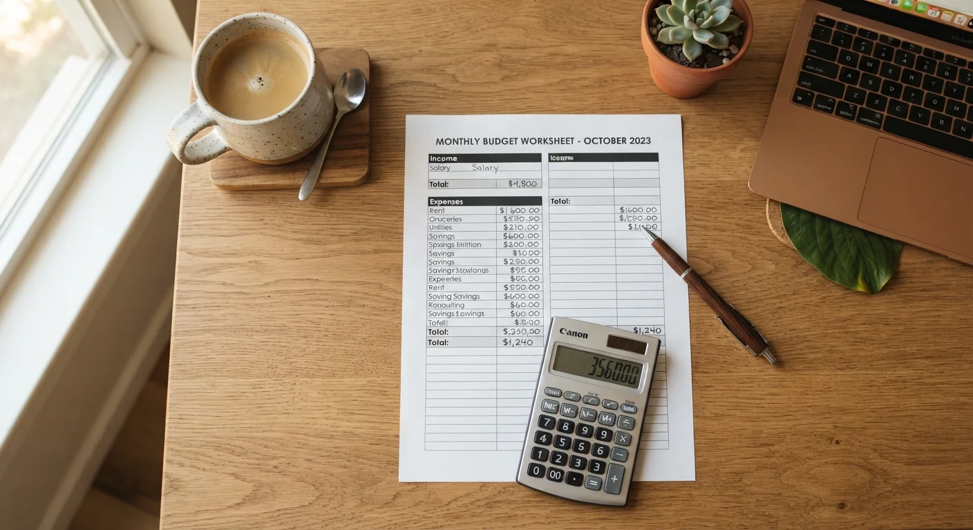 Monthly Budget Setup Checklist