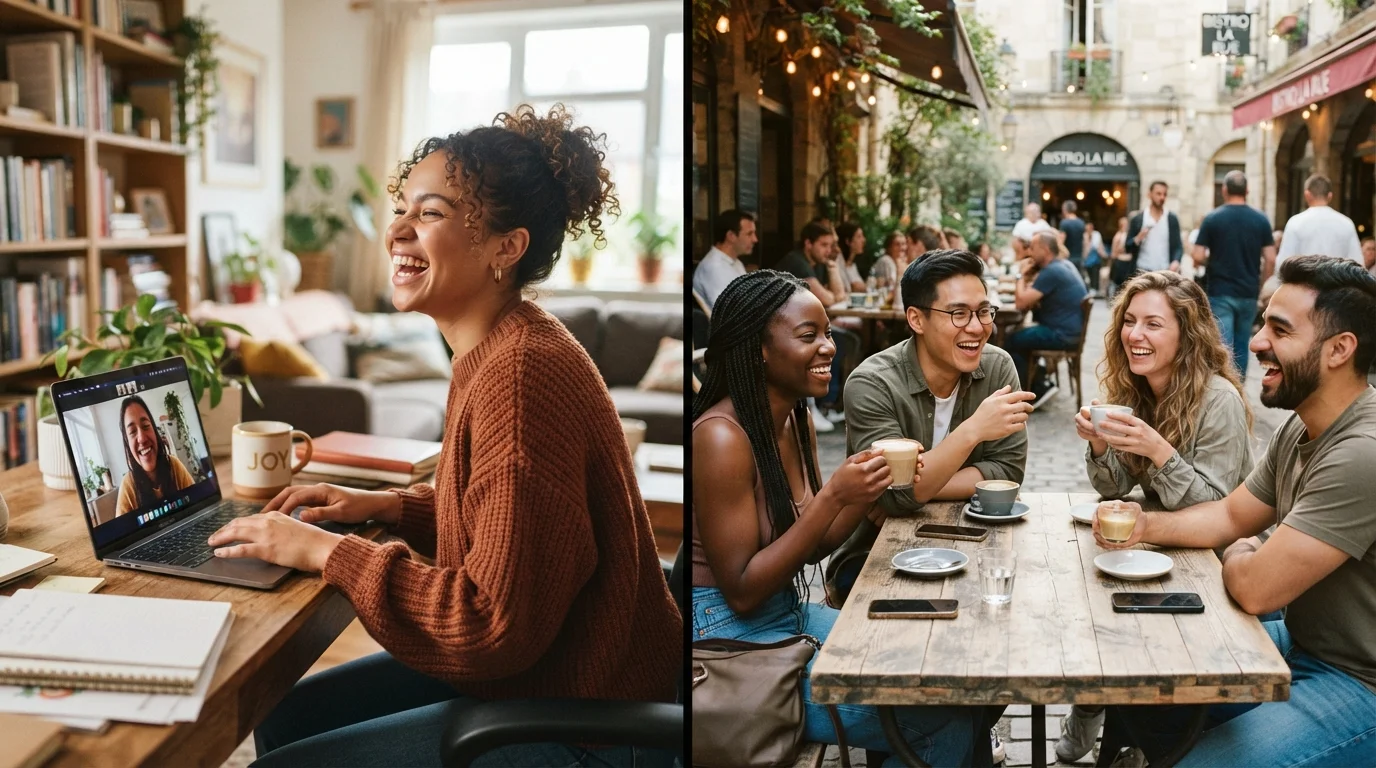 Online Friends vs. In-Person Friends: What Each Actually Offers