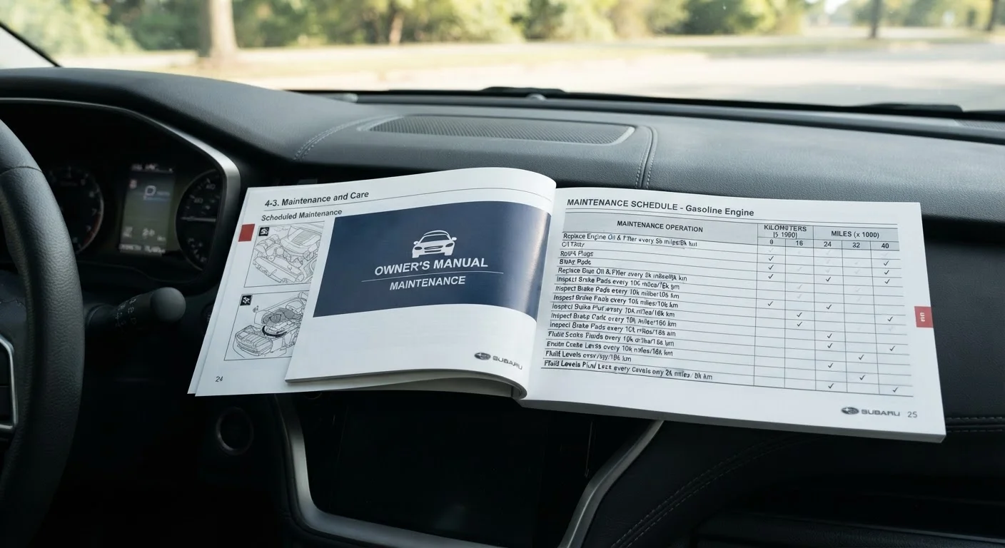 Reading Your Owner's Manual: The Maintenance Schedule Section Explained