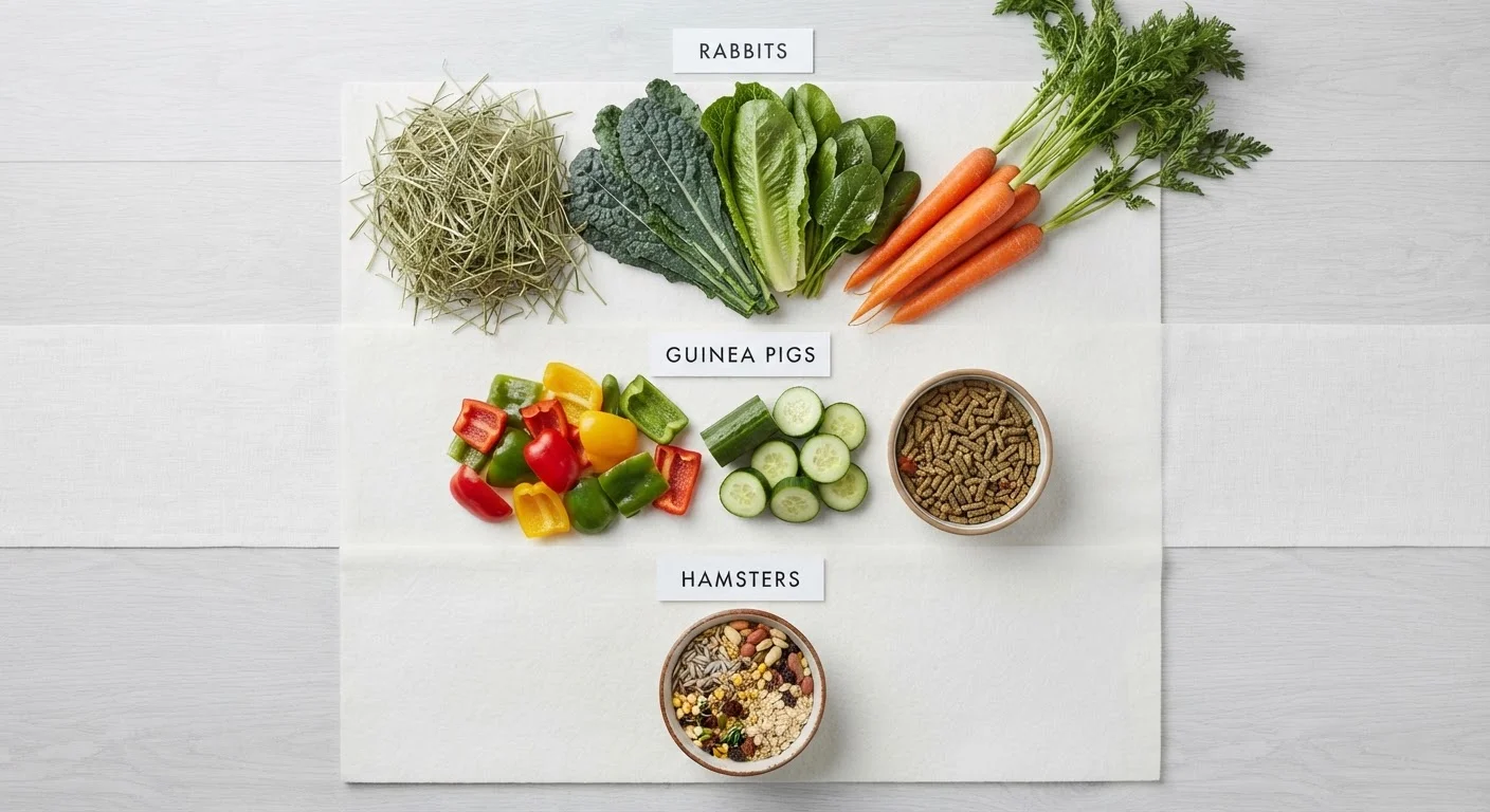 Small Pet Nutrition: What Rabbits, Guinea Pigs, and Hamsters Actually Need to Eat