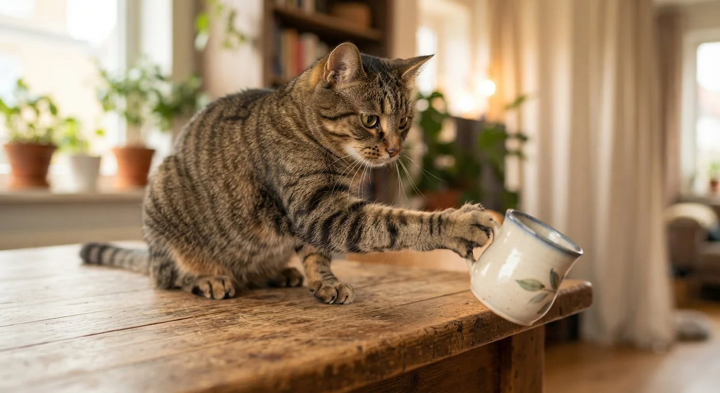 Why Cats Knock Things Off Tables — and What It Actually Means